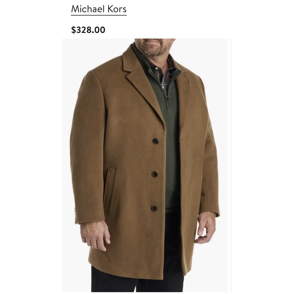 michael kors mens wool coat 2XB